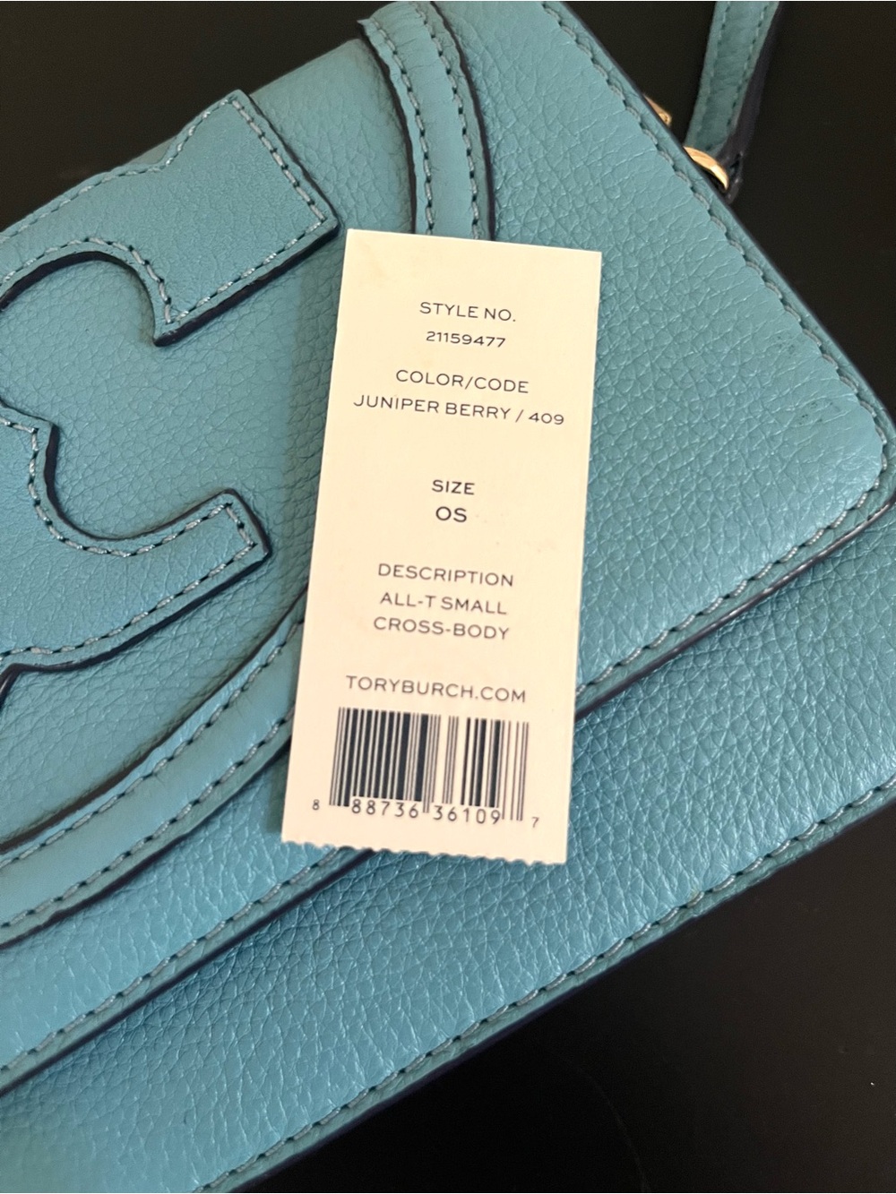 Tory Burch Blue Leather Crossbody Bag - Picture 7 of 8